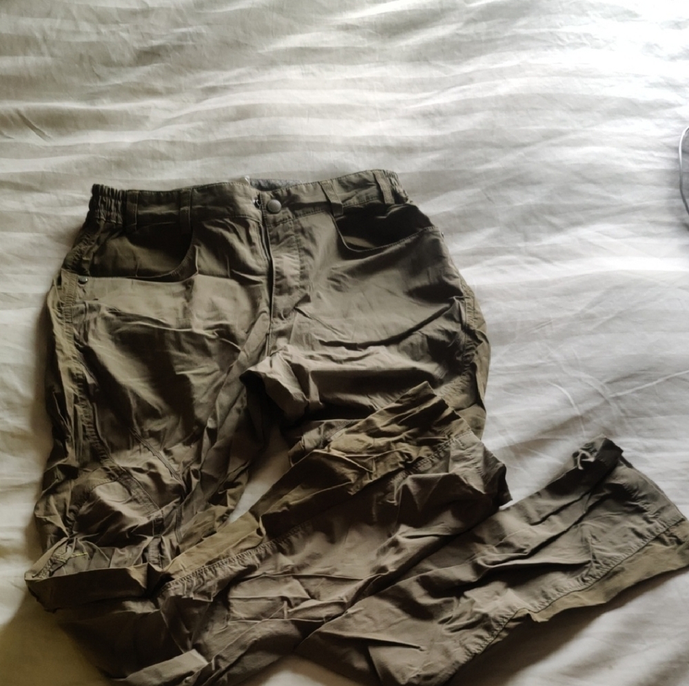 Tan Straight Leg Pants with Casual Style